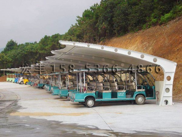 膜結構觀光車棚